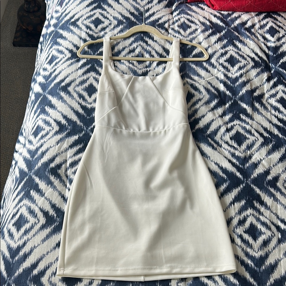Lulus White Sleeveless Dress